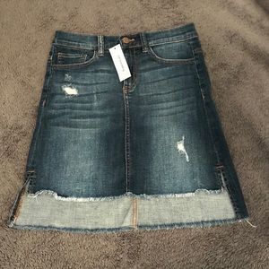 Francesca’s denim skirt